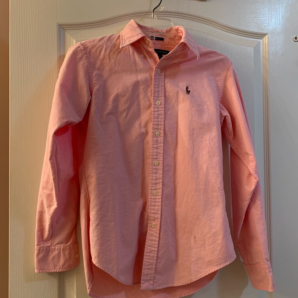 Pink, polo shirt